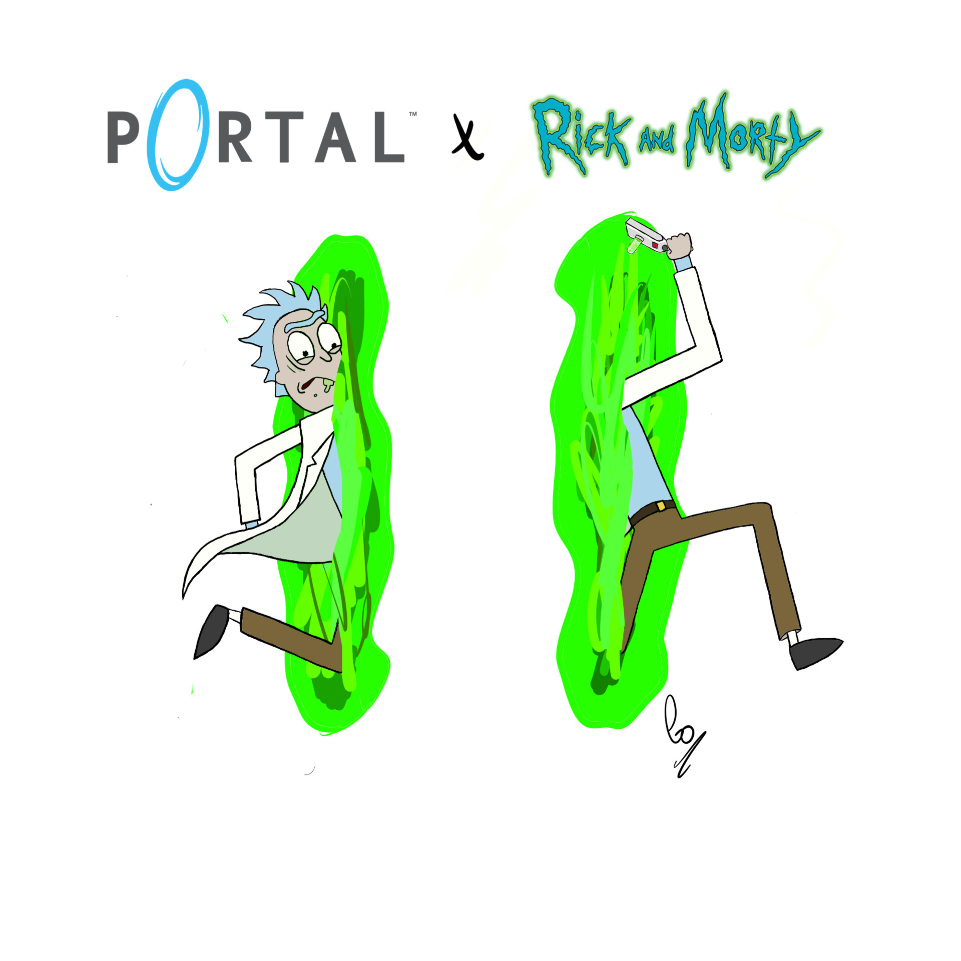 ArtStation - Rick & Morty x Portal